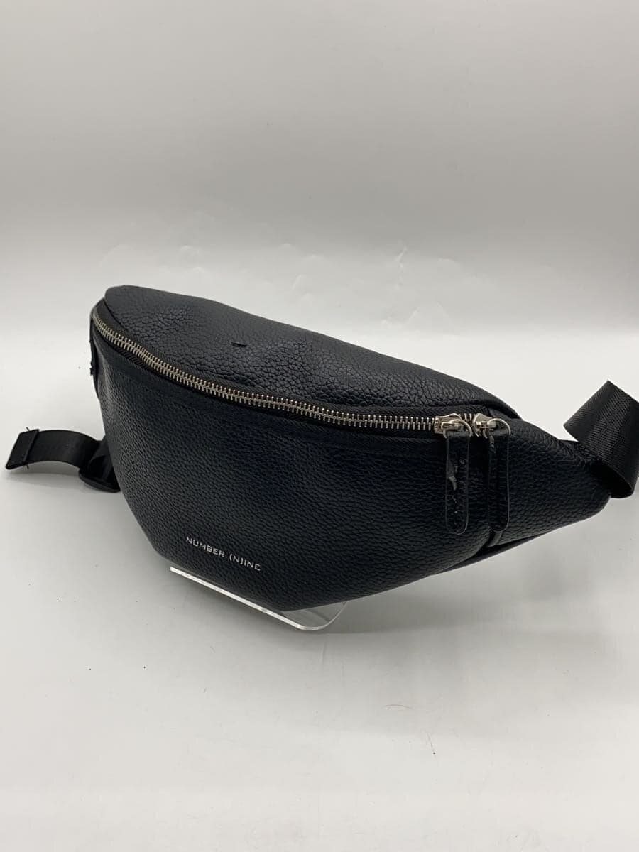 NUMBER (N)INE Waist Bag Leather Black 2