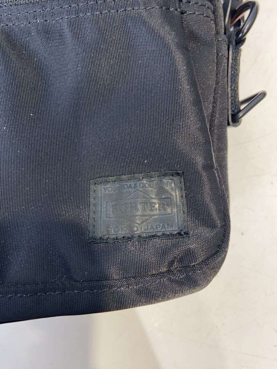 PORTER shoulder bag nylon BLK plain 5