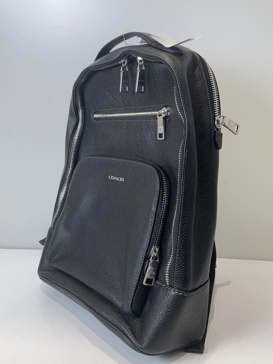 COACH Backpack Leather Black CM697 2