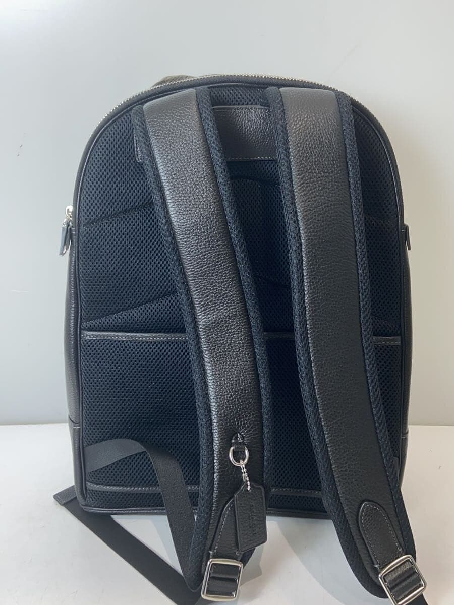 COACH Backpack Leather Black CM697 3