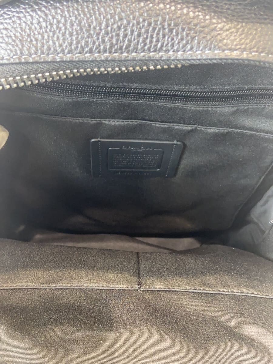 COACH Backpack Leather Black CM697 6