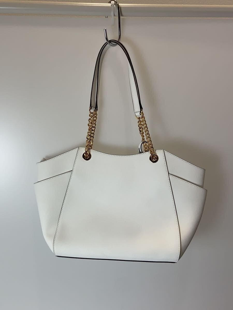 MICHAEL KORS Shoulder Bag Leather WHT Solid OA-2401 3