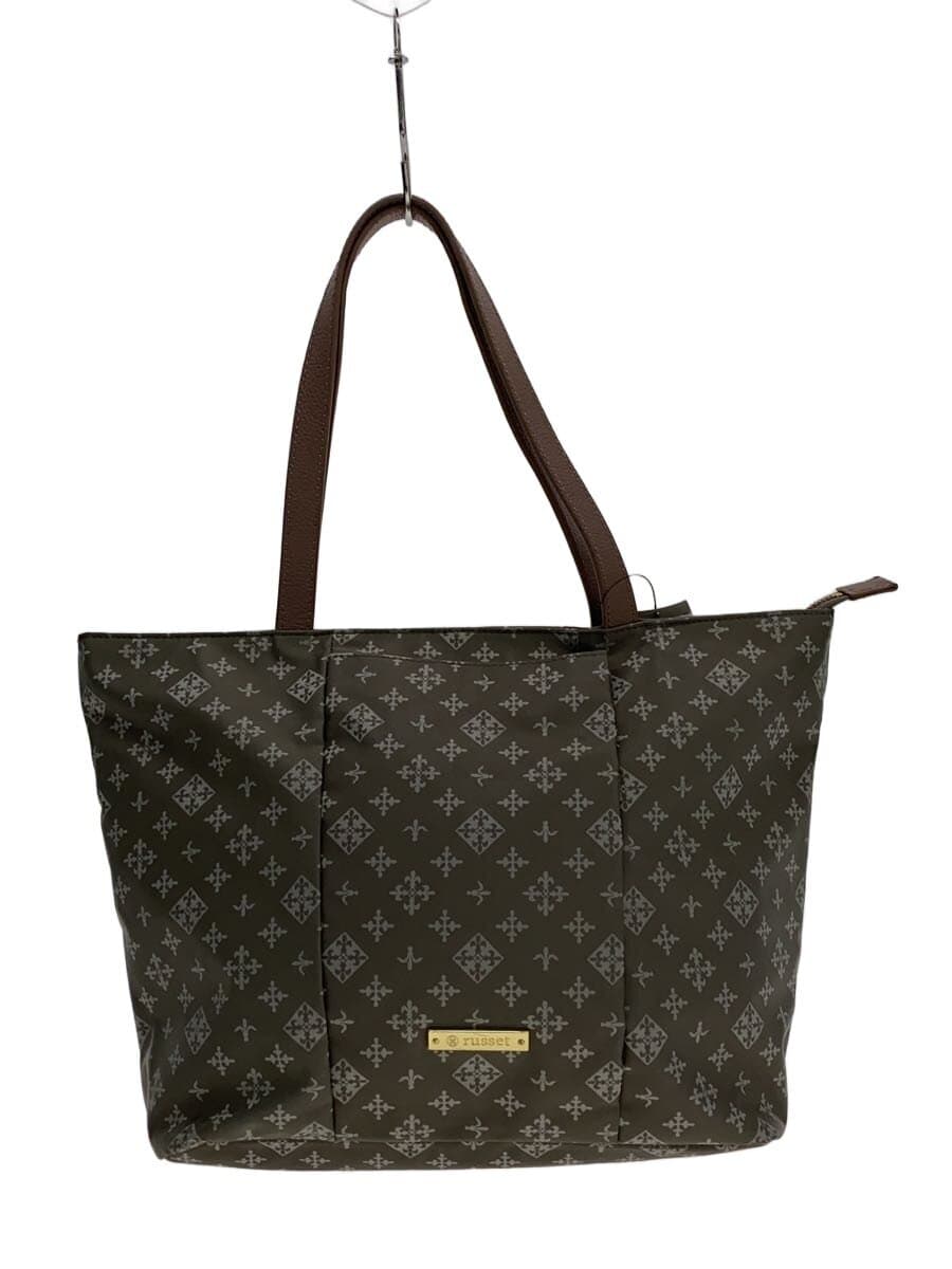 russet Tote Bag Nylon SLV All Over Pattern