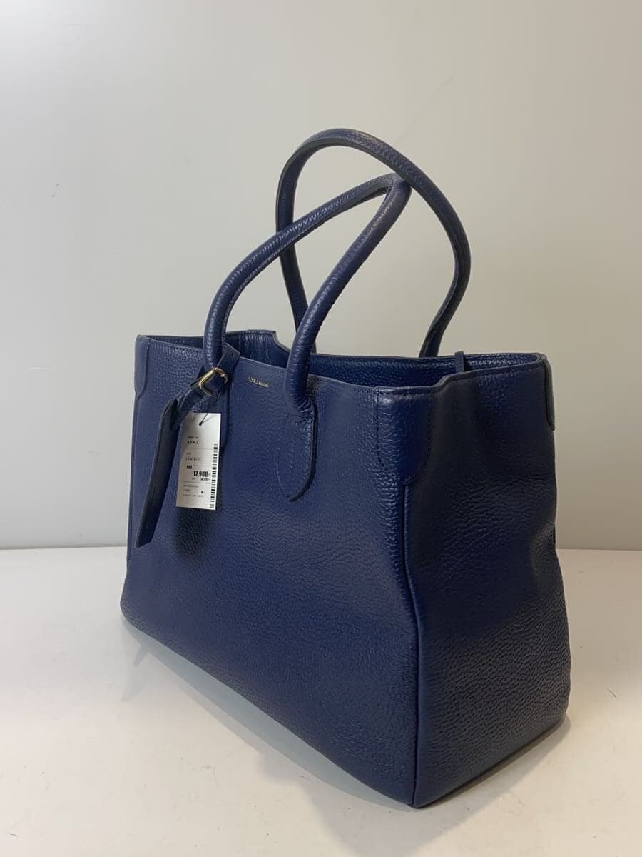 A.D.M.J. Tote Bag Leather NVY 2
