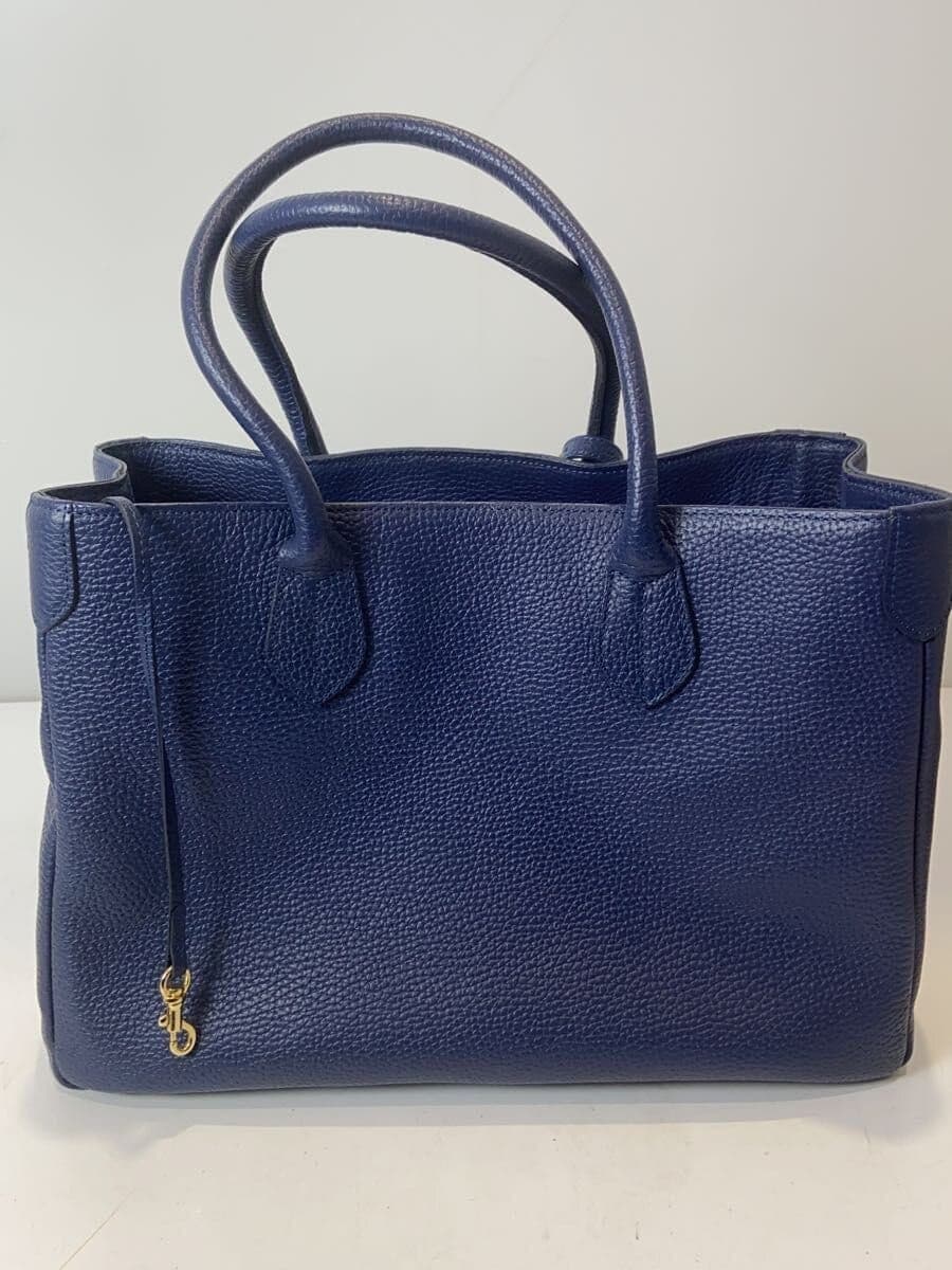 A.D.M.J. Tote Bag Leather NVY 3