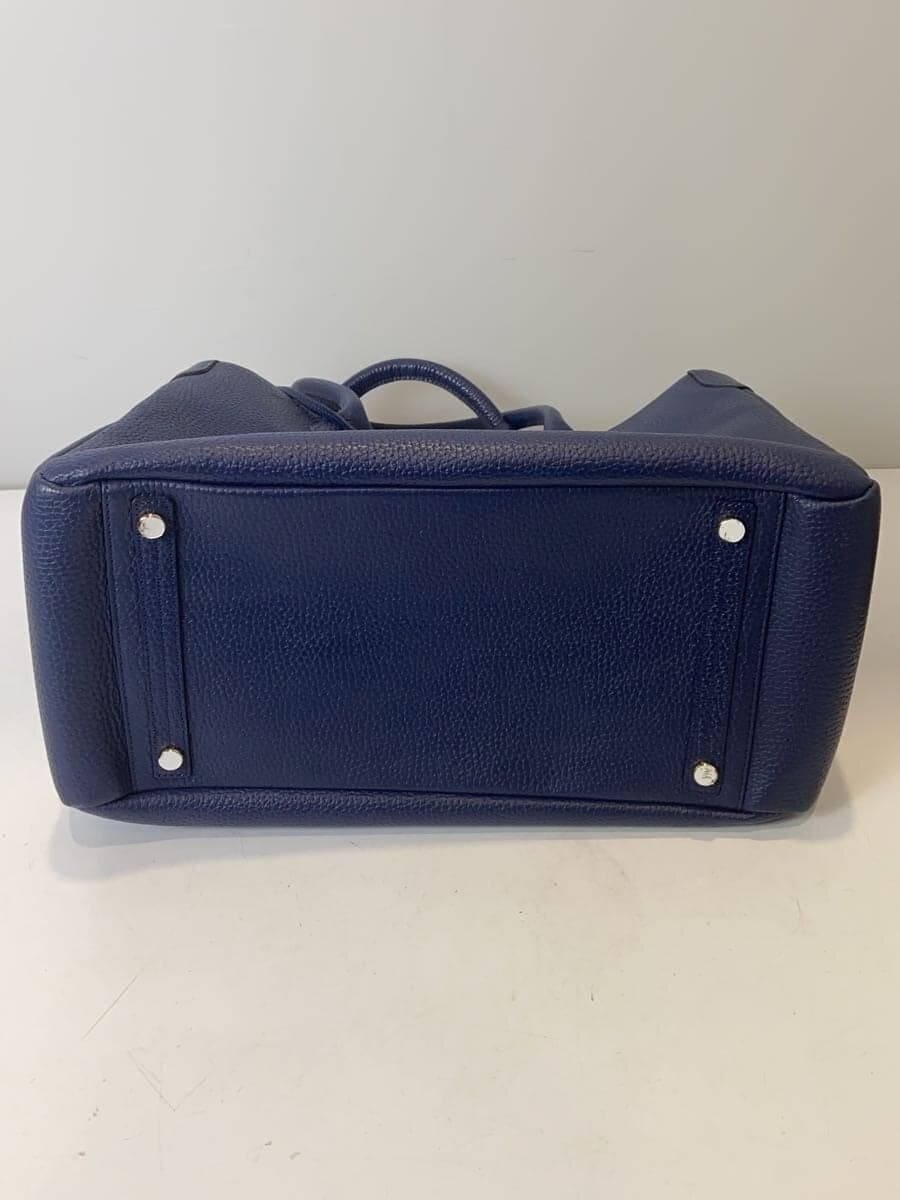 A.D.M.J. Tote Bag Leather NVY 4