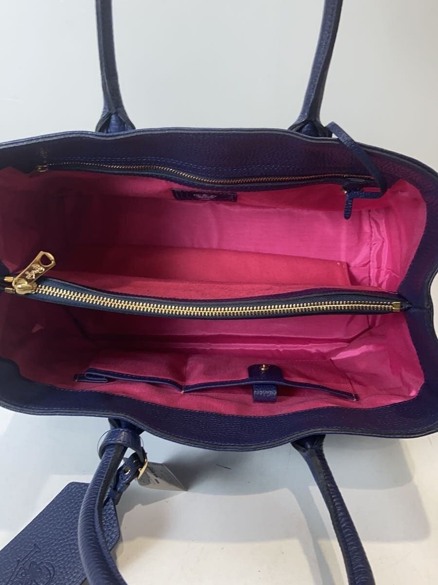 A.D.M.J. Tote Bag Leather NVY 6