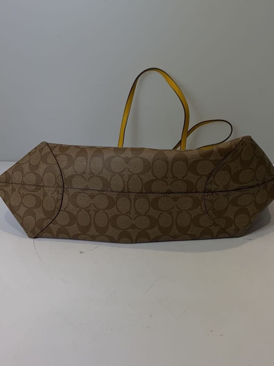 COACH Reversible Tote Bag Signature YLW All-over pattern F36658 4