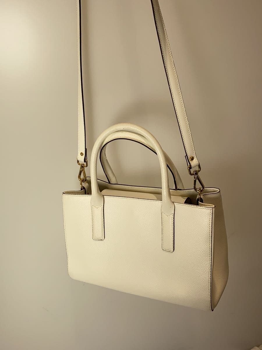GIANNI NOTARO2-Way Shoulder Bag Leather WHT 3