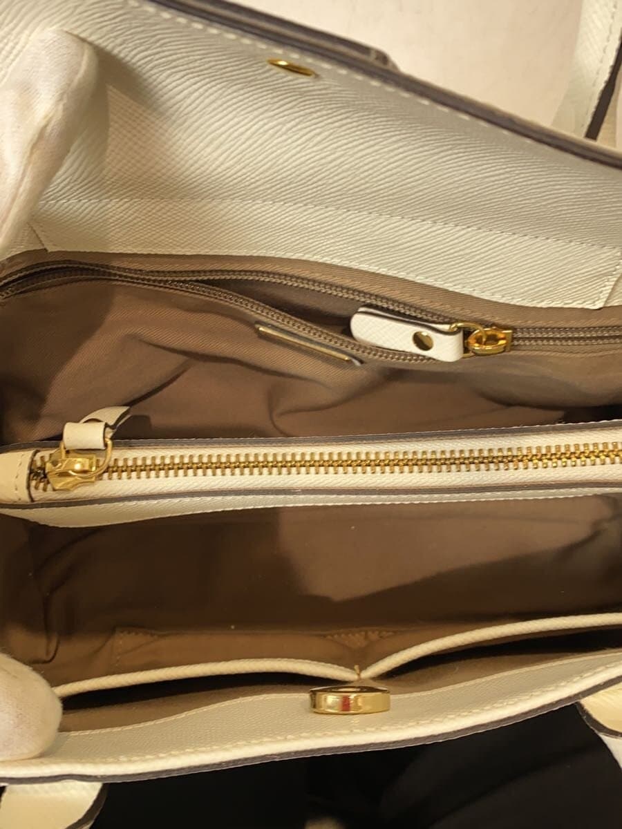 GIANNI NOTARO2-Way Shoulder Bag Leather WHT 6