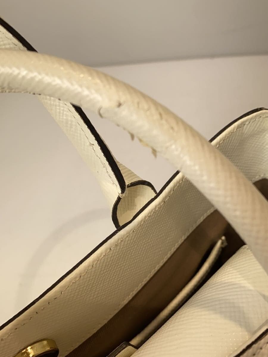 GIANNI NOTARO2-Way Shoulder Bag Leather WHT 8