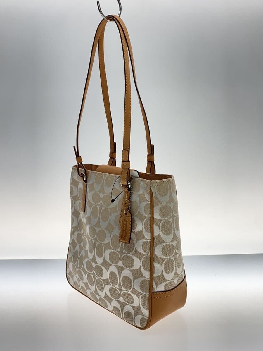 COACH Tote Bag Canvas Black All-over Print 6090 2