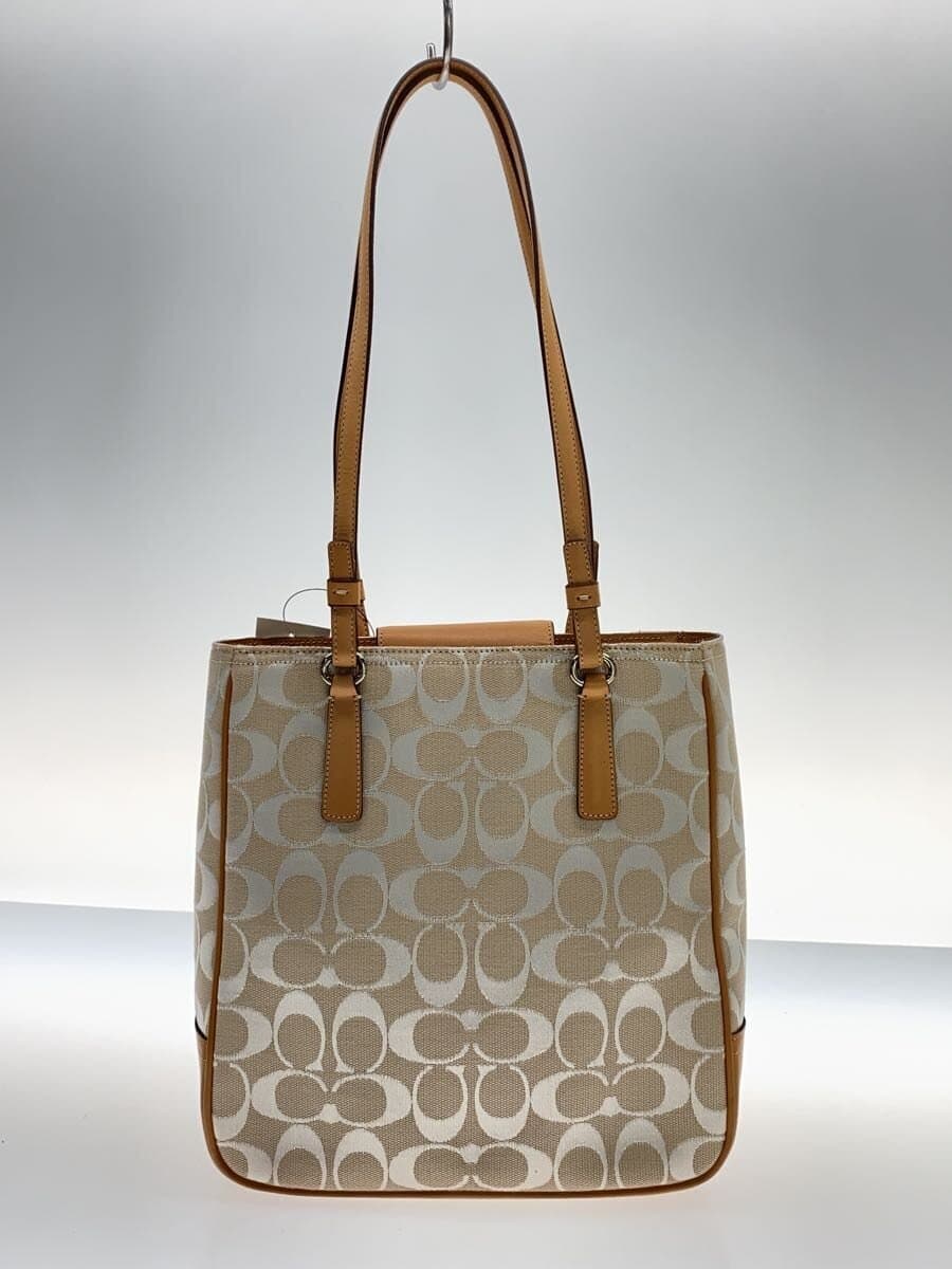 COACH Tote Bag Canvas Black All-over Print 6090 3