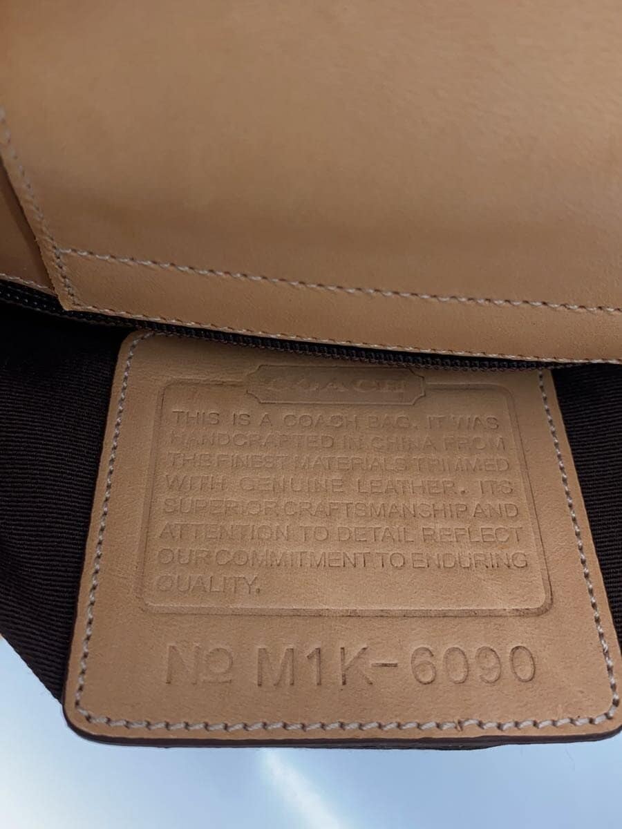 COACH Tote Bag Canvas Black All-over Print 6090 5