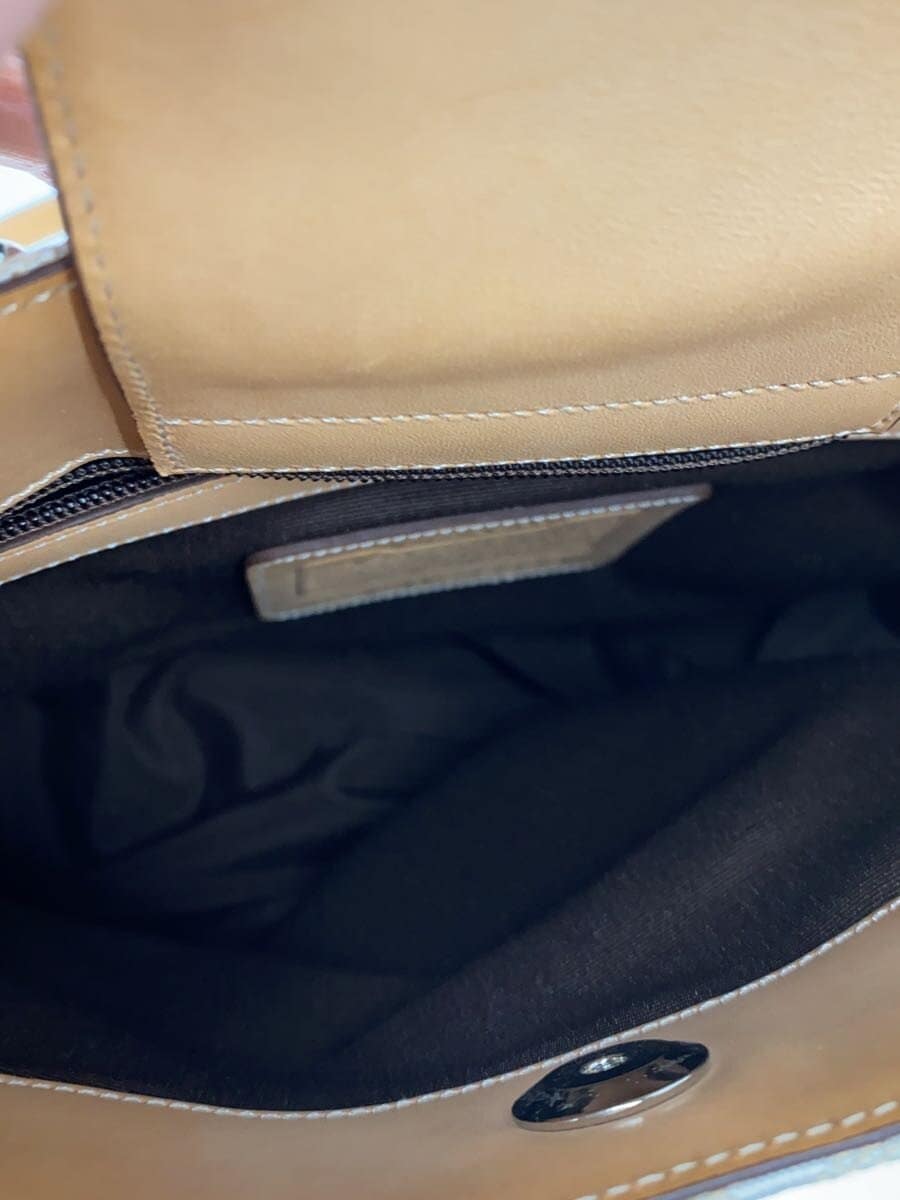 COACH Tote Bag Canvas Black All-over Print 6090 6