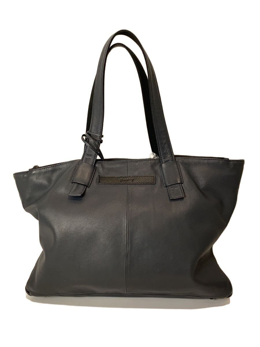 L.E.D.BITES Tote Bag Leather NVY