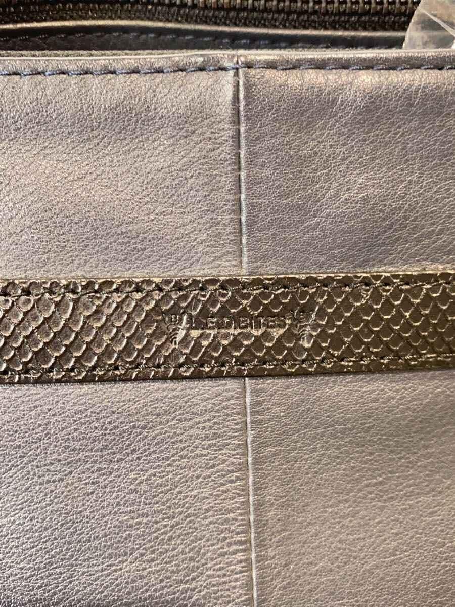 L.E.D.BITES Tote Bag Leather NVY 5