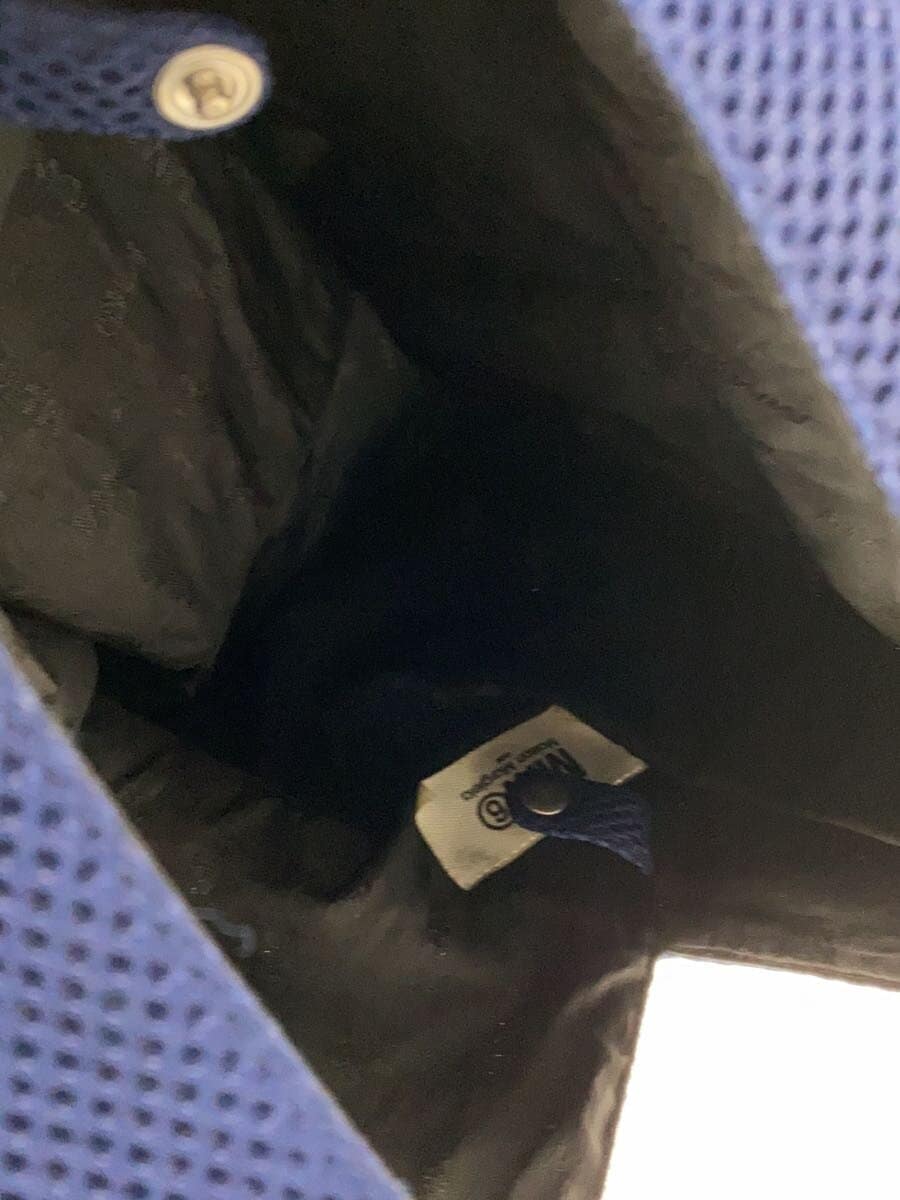 MM6 Mesh Tote Bag -- Navy Solid Color 6