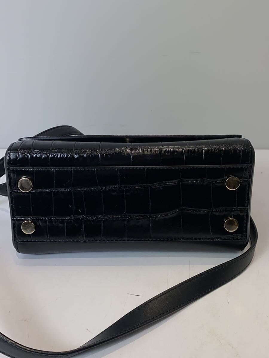 MAX MARA shoulder bag leather BLK 4