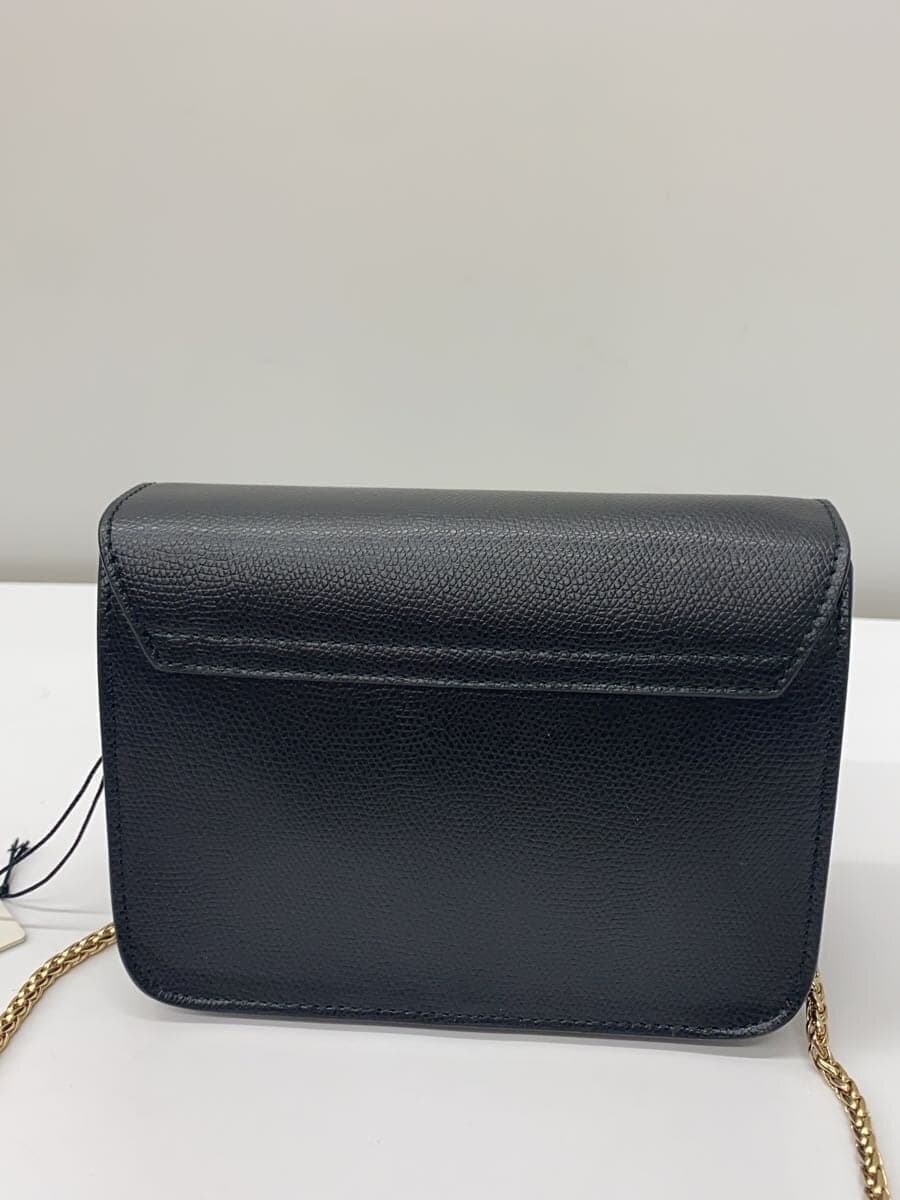 FURLA Shoulder Bag Leather BLK 272499 Metro Police 3