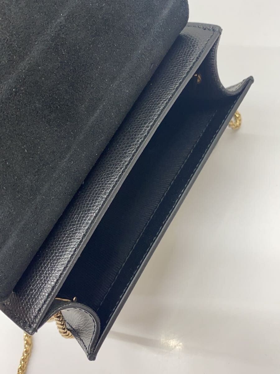 FURLA Shoulder Bag Leather BLK 272499 Metro Police 6