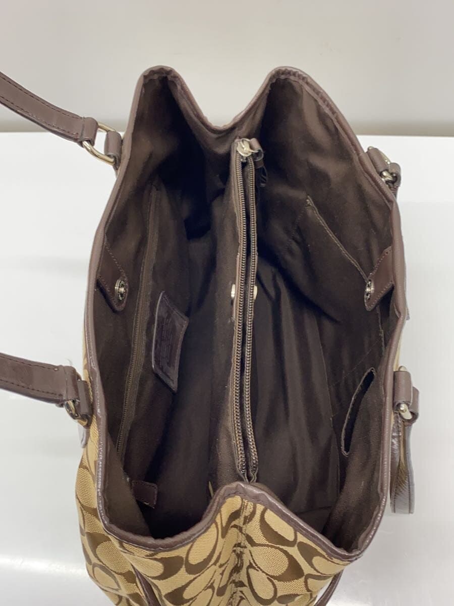 COACH Tote Bag_Signature Canvas BRW 7
