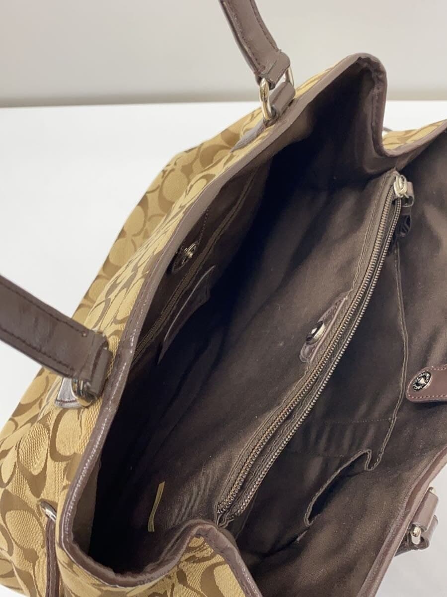 COACH Tote Bag_Signature Canvas BRW 8