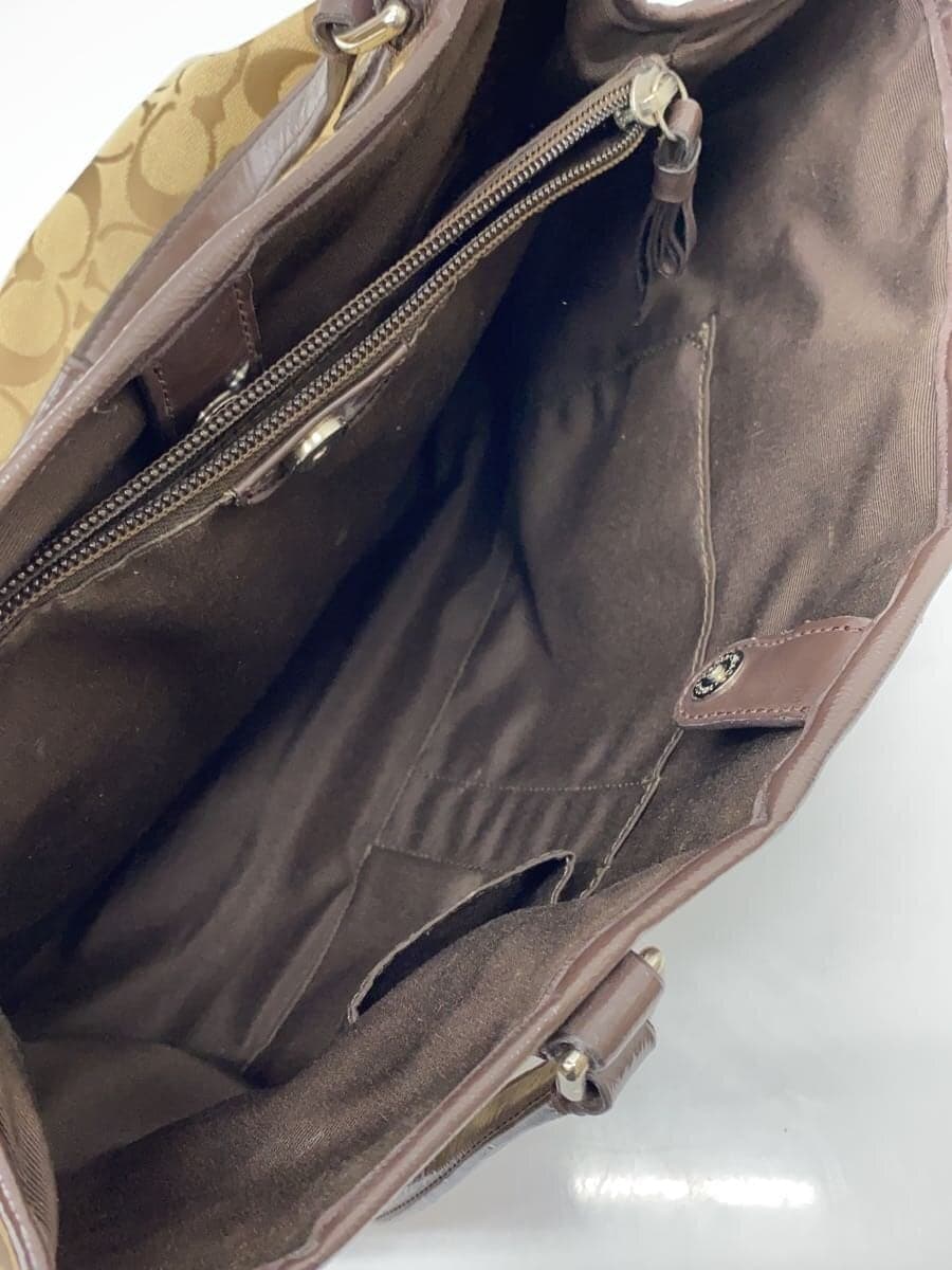 COACH Tote Bag_Signature Canvas BRW 9