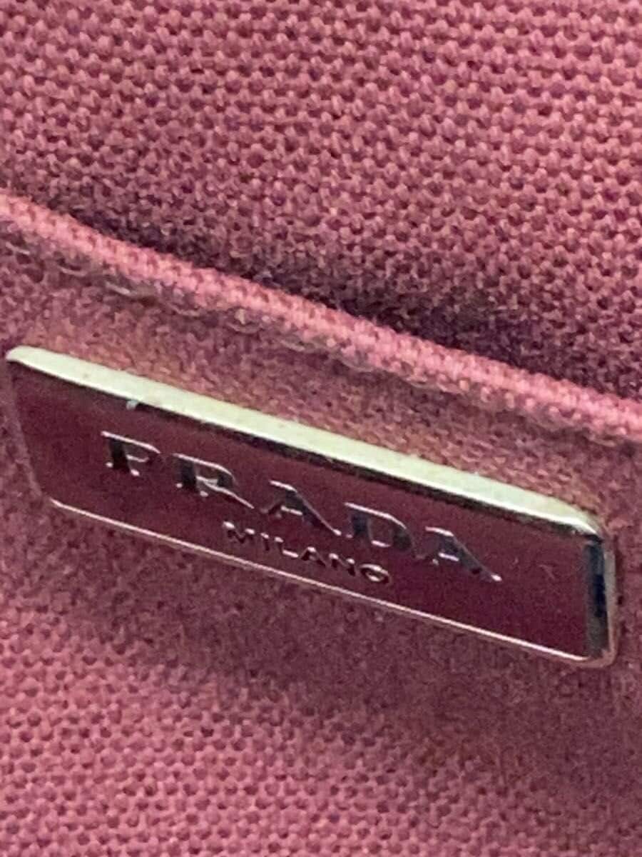 PRADA Tote Bag Canvas RED Camouflage 5
