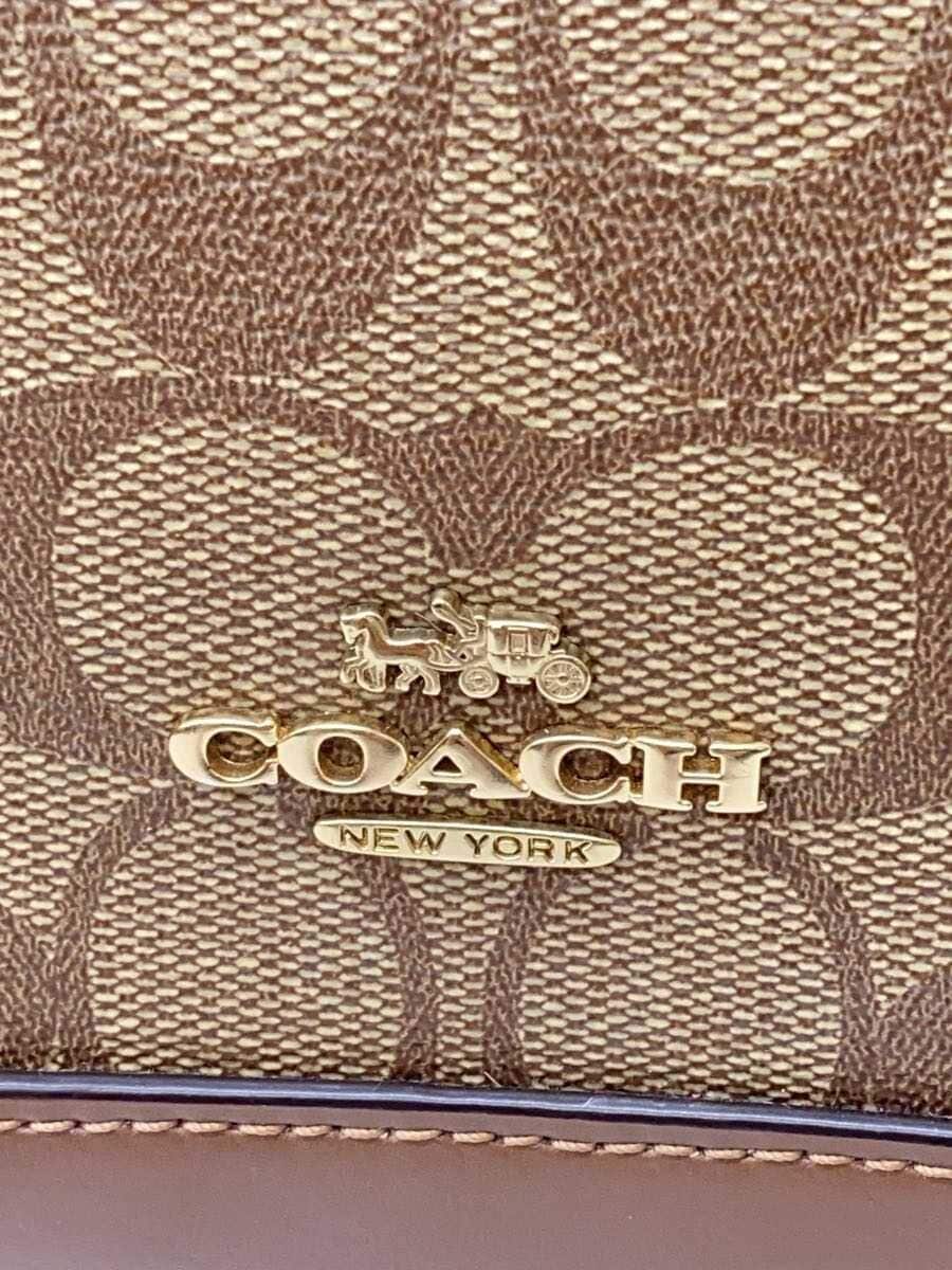 COACH2-Way Shoulder Bag PVC BRW Monogram F27583 5