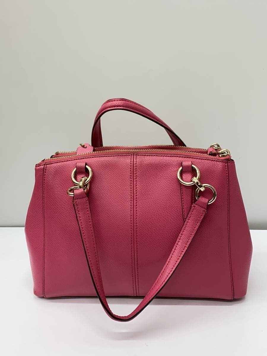 COACH Handbag_All Leather Leather PNK 3