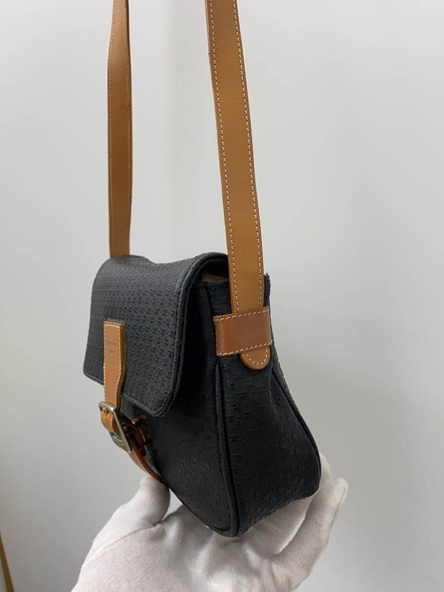 Courreges Shoulder Bag PVC BLK All Over Pattern 2