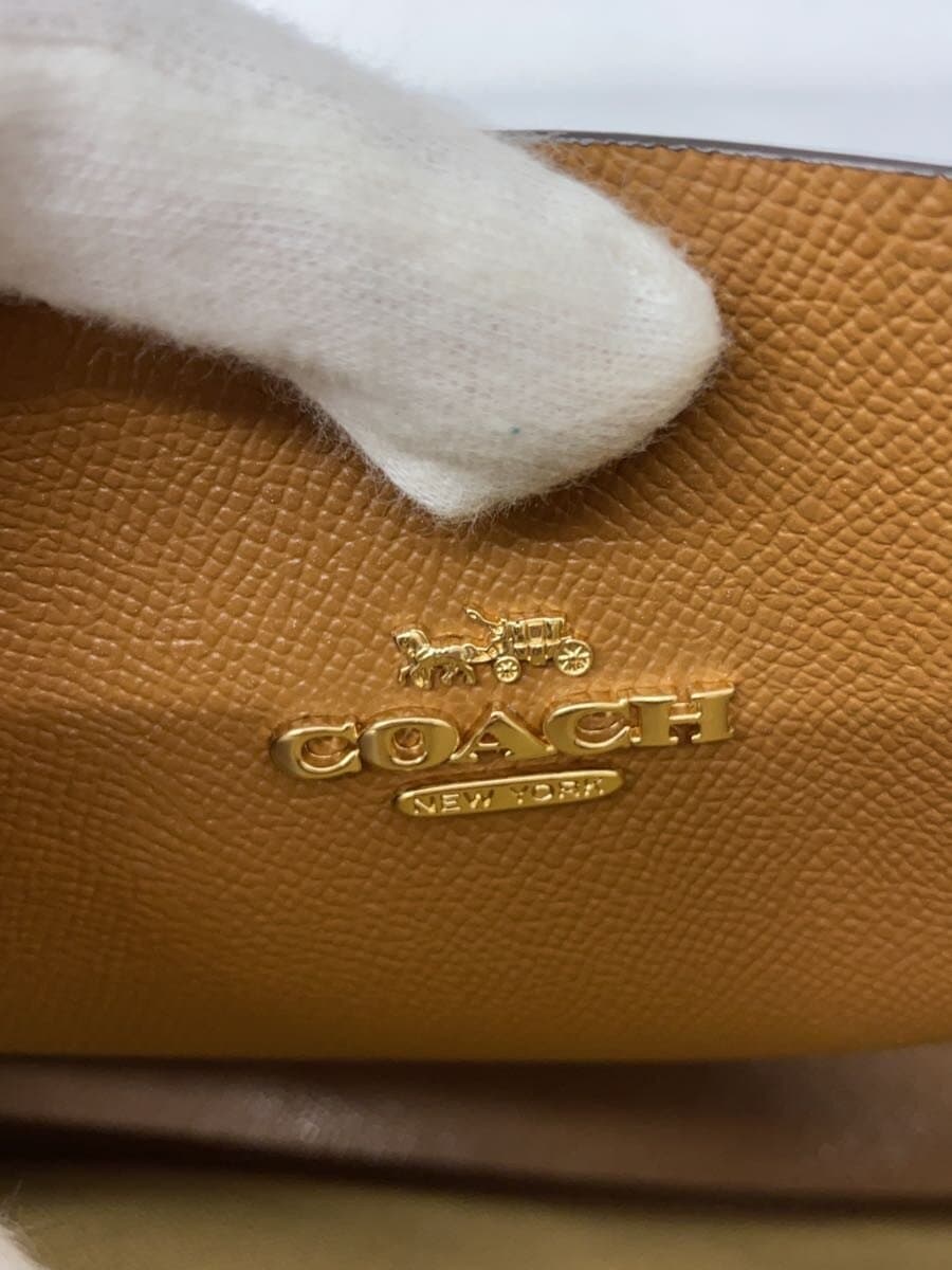 COACH Tote Bag 2-Way Leather WHT C4084 5