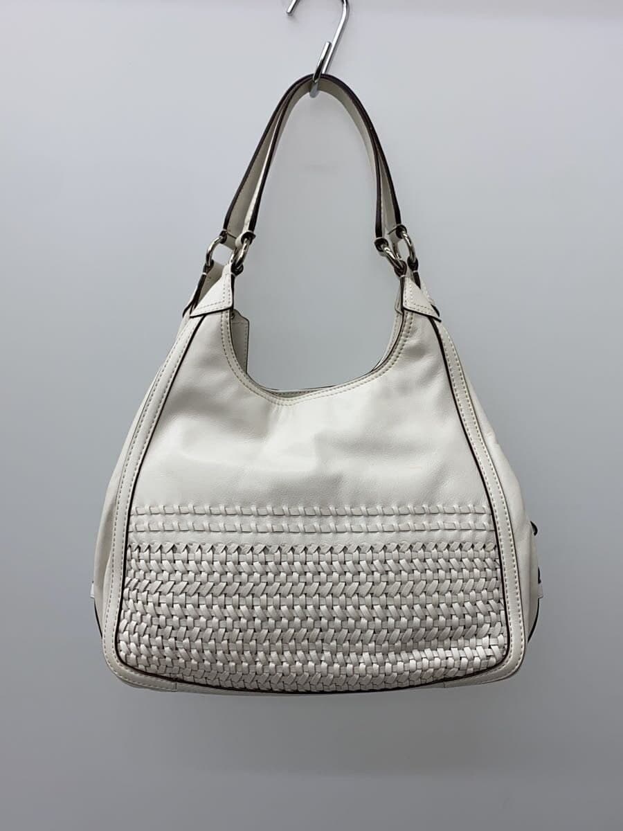 COACH Shoulder Bag_All Leather Leather WHT Solid 3