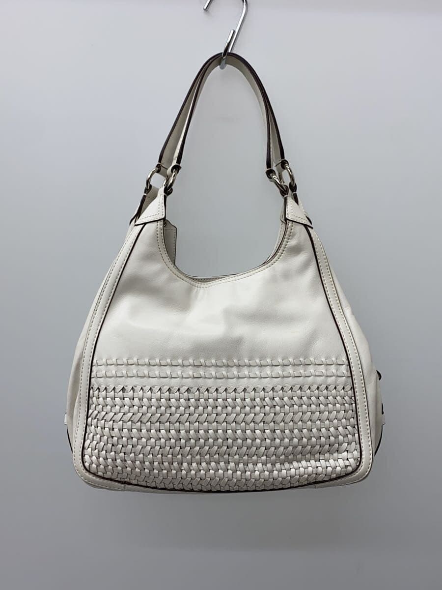COACH Shoulder Bag_All Leather Leather WHT Solid 3
