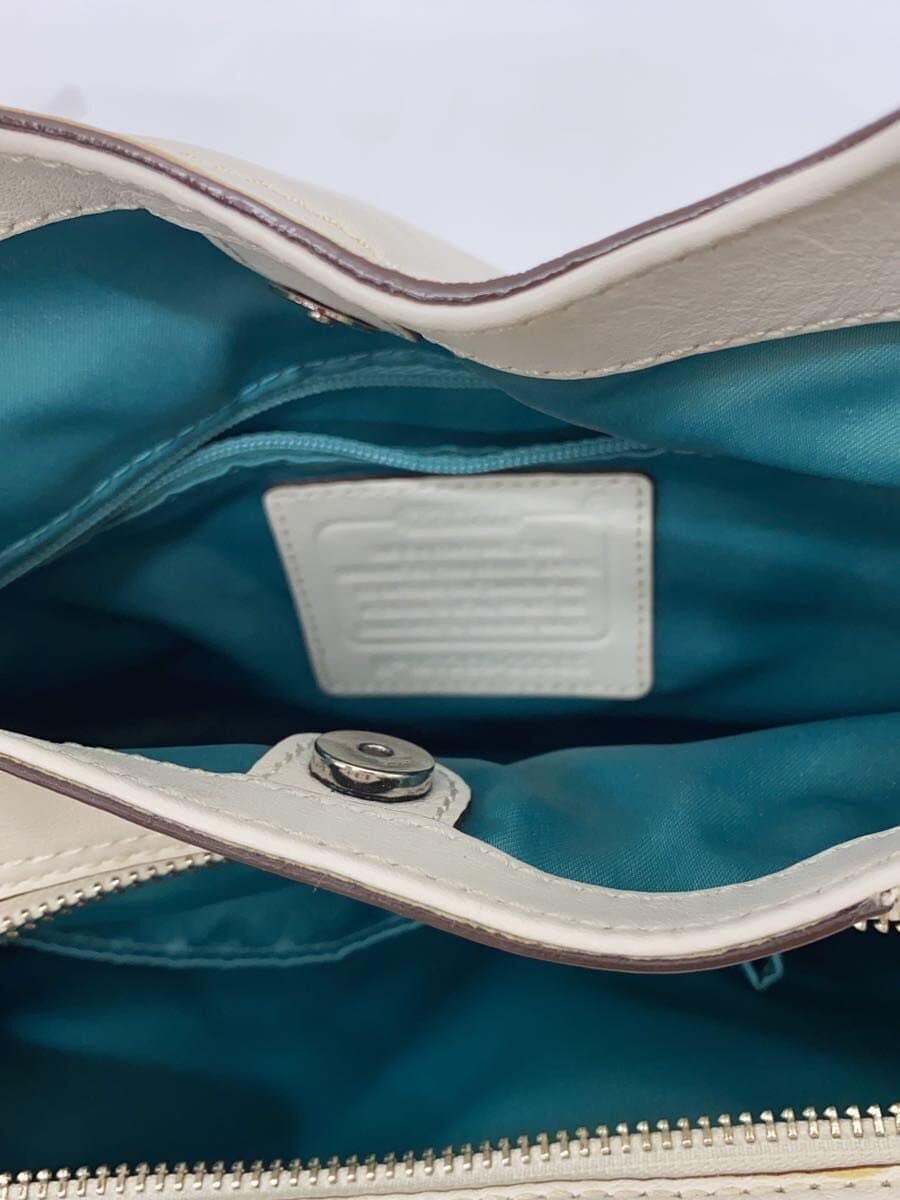 COACH Shoulder Bag_All Leather Leather WHT Solid 6