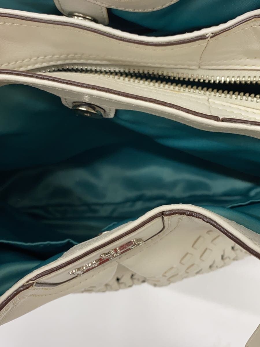 COACH Shoulder Bag_All Leather Leather WHT Solid 8