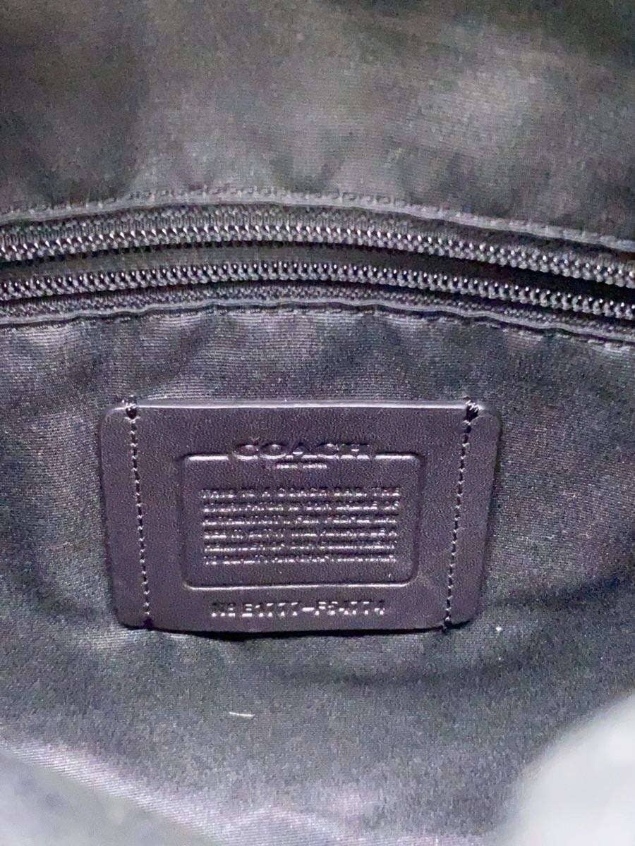 COACH2 Pocket Tote Bag Leather BLK F54774 5