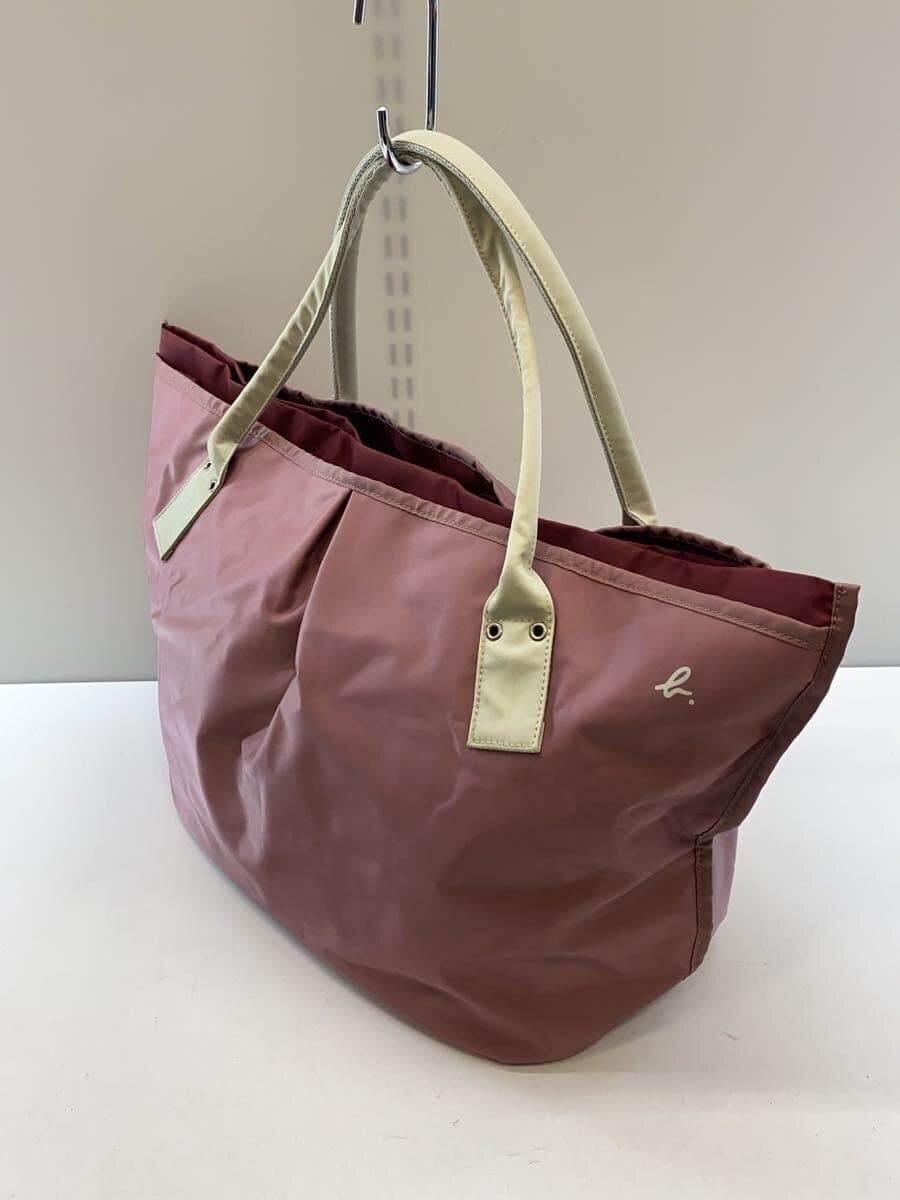 agnes b VOYAGE Shoulder Strap Missing Part Tote Bag PNK 2