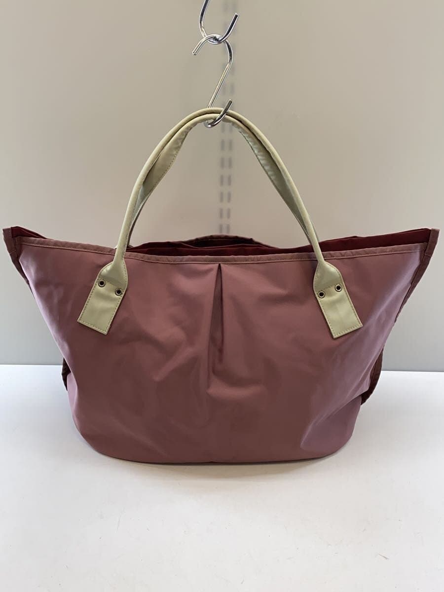 agnes b VOYAGE Shoulder Strap Missing Part Tote Bag PNK 3