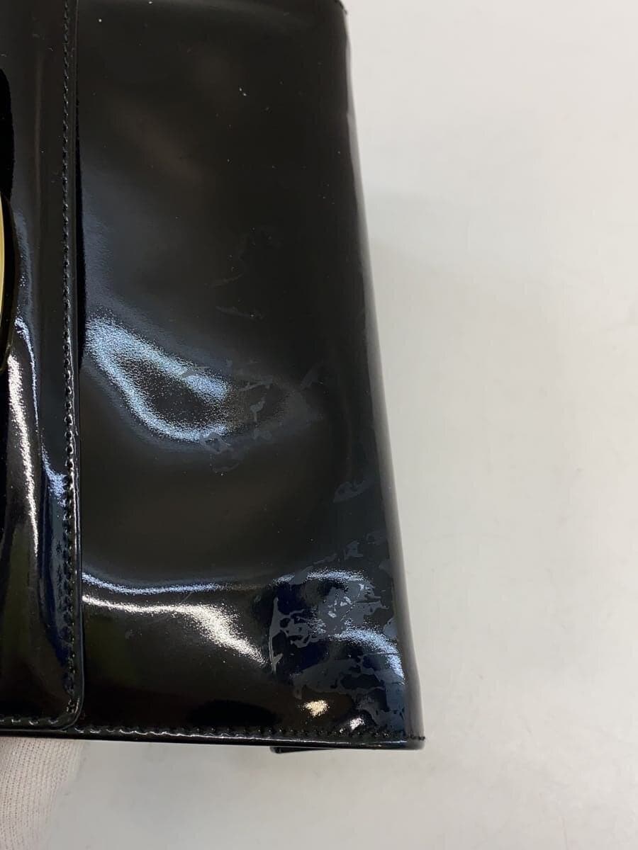 Salvatore Ferragamo Handbag Leather BLK Solid 8