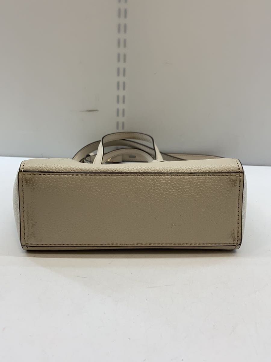 MICHAEL KORS Shoulder Bag Leather CRM Solid 4