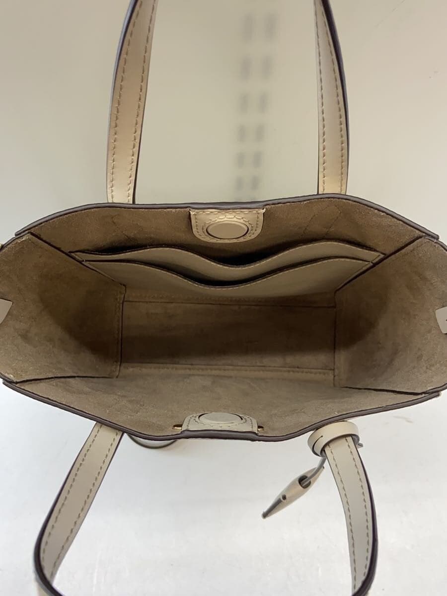 MICHAEL KORS Shoulder Bag Leather CRM Solid 6