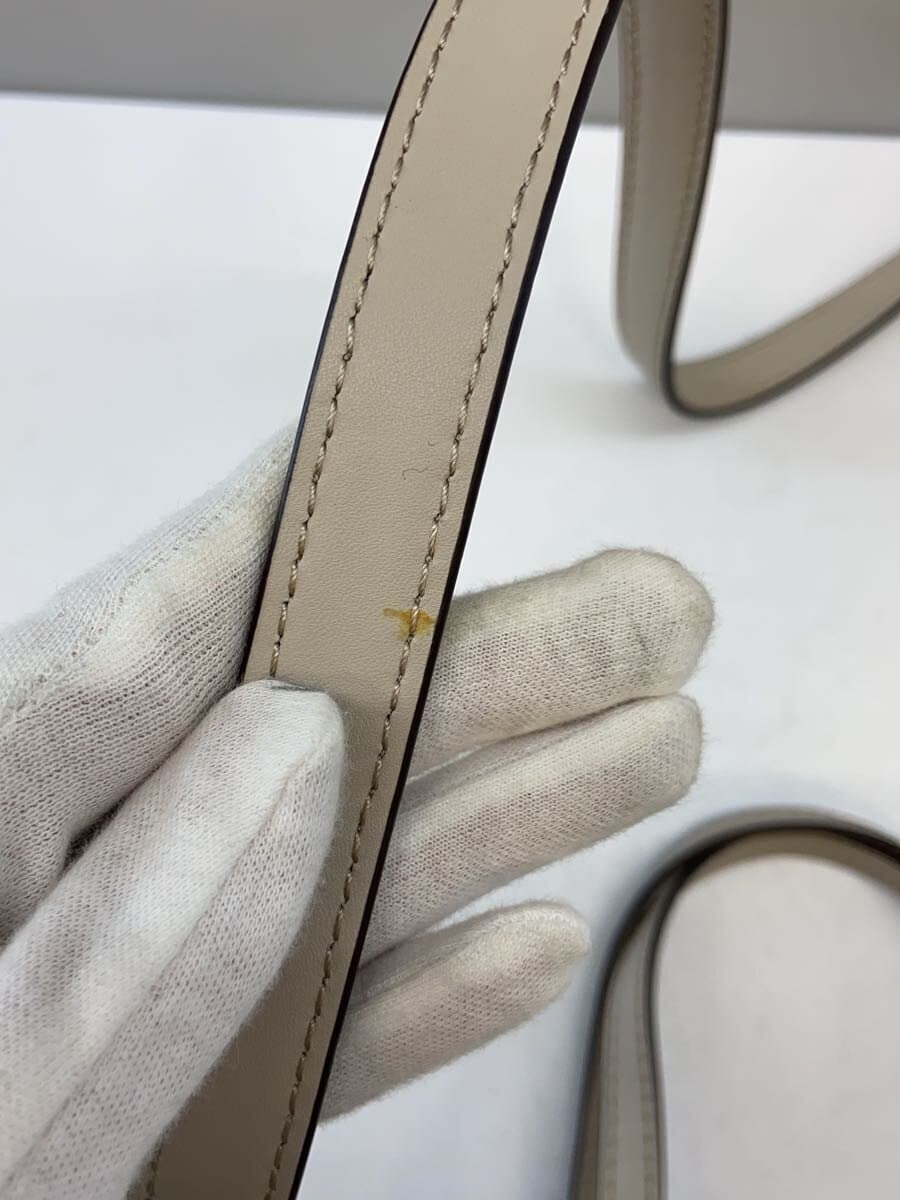 MICHAEL KORS Shoulder Bag Leather CRM Solid 7