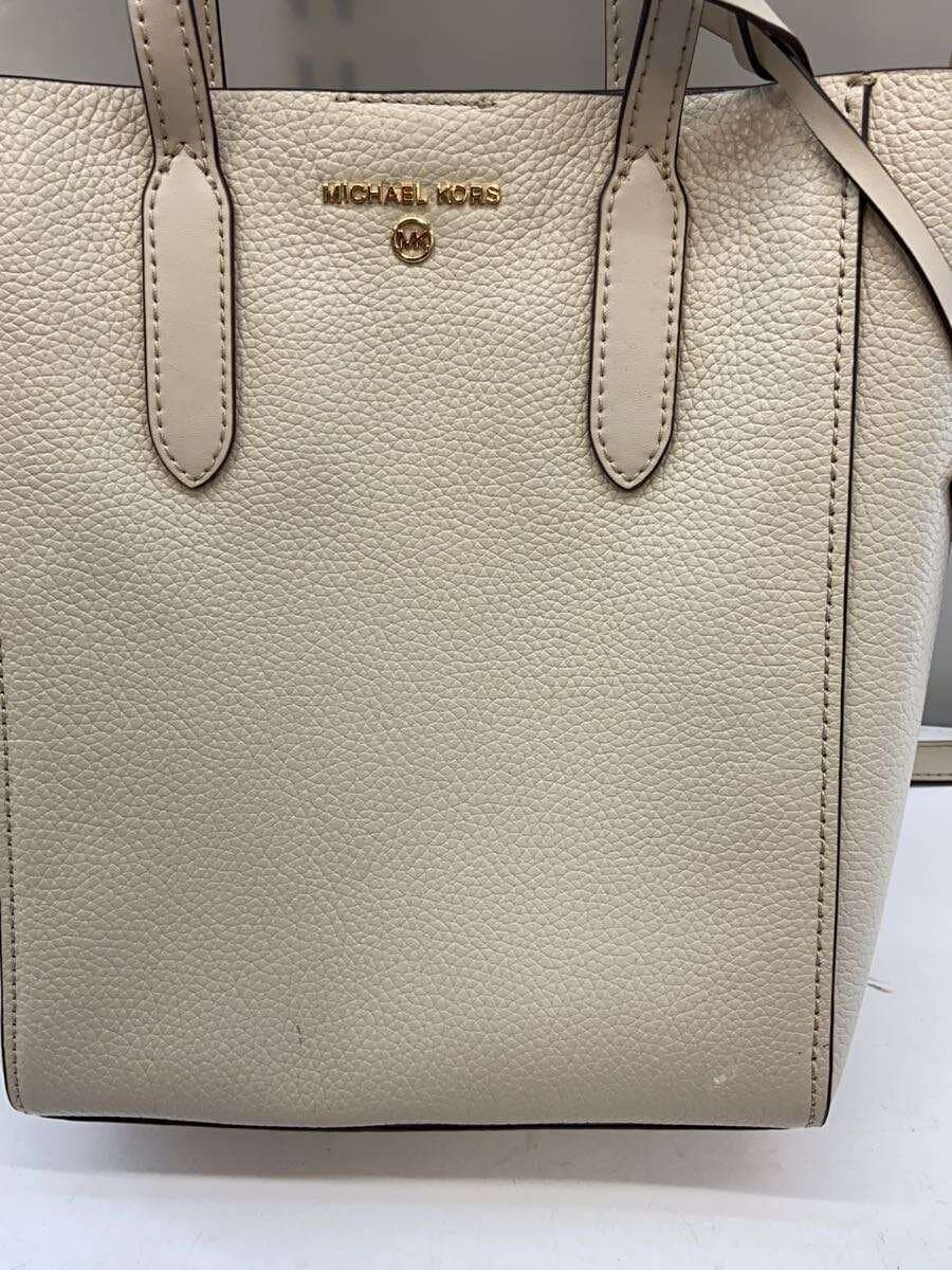 MICHAEL KORS Shoulder Bag Leather CRM Solid 8