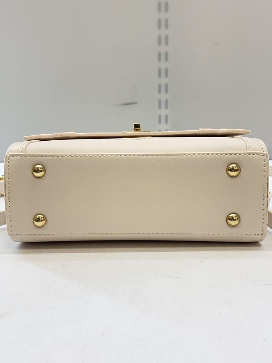 Samantha Thavasa Shoulder Bag Faux Leather WHT 4