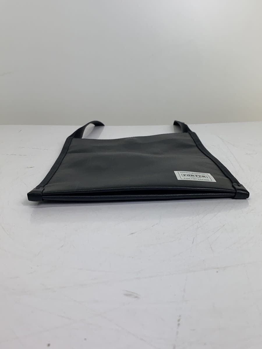 PORTER Shoulder Bag Leather BLK Solid 4