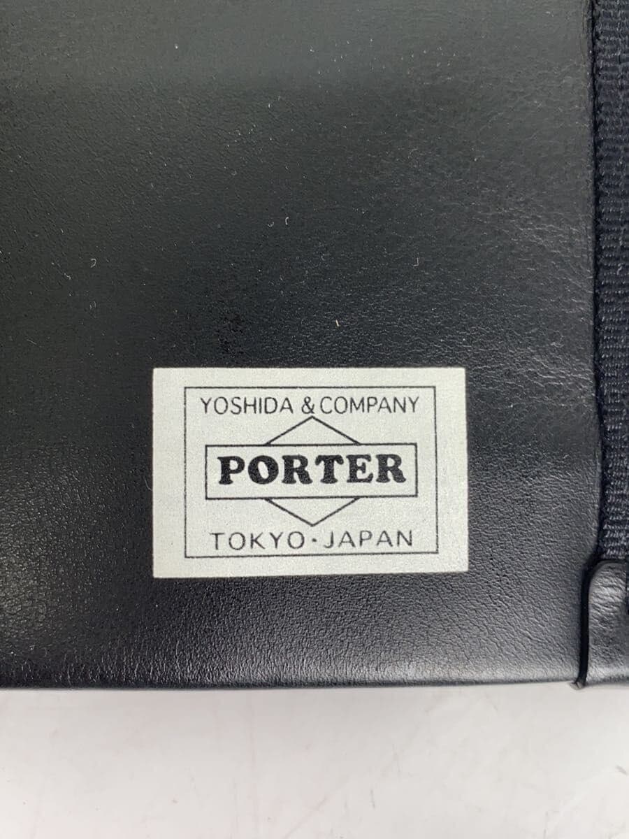 PORTER Shoulder Bag Leather BLK Solid 5