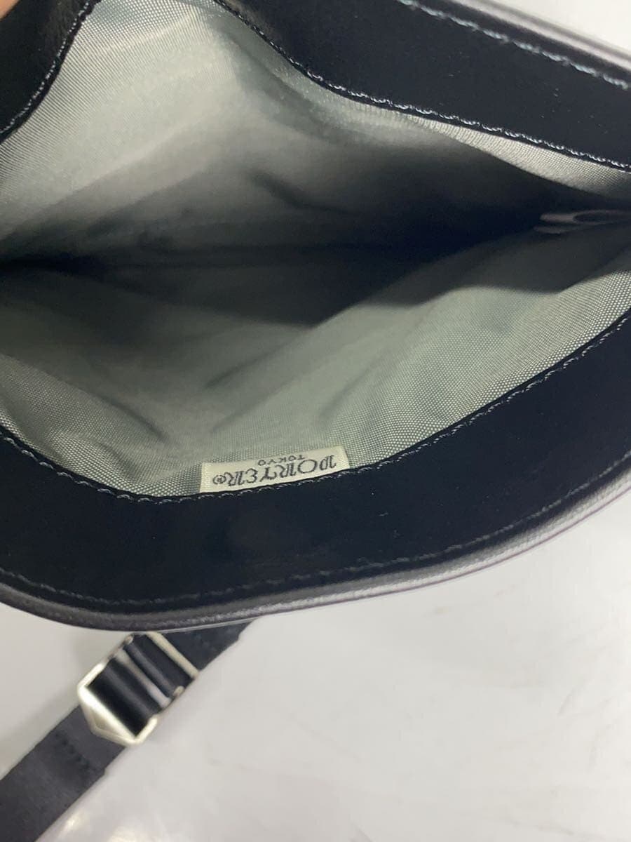 PORTER Shoulder Bag Leather BLK Solid 6