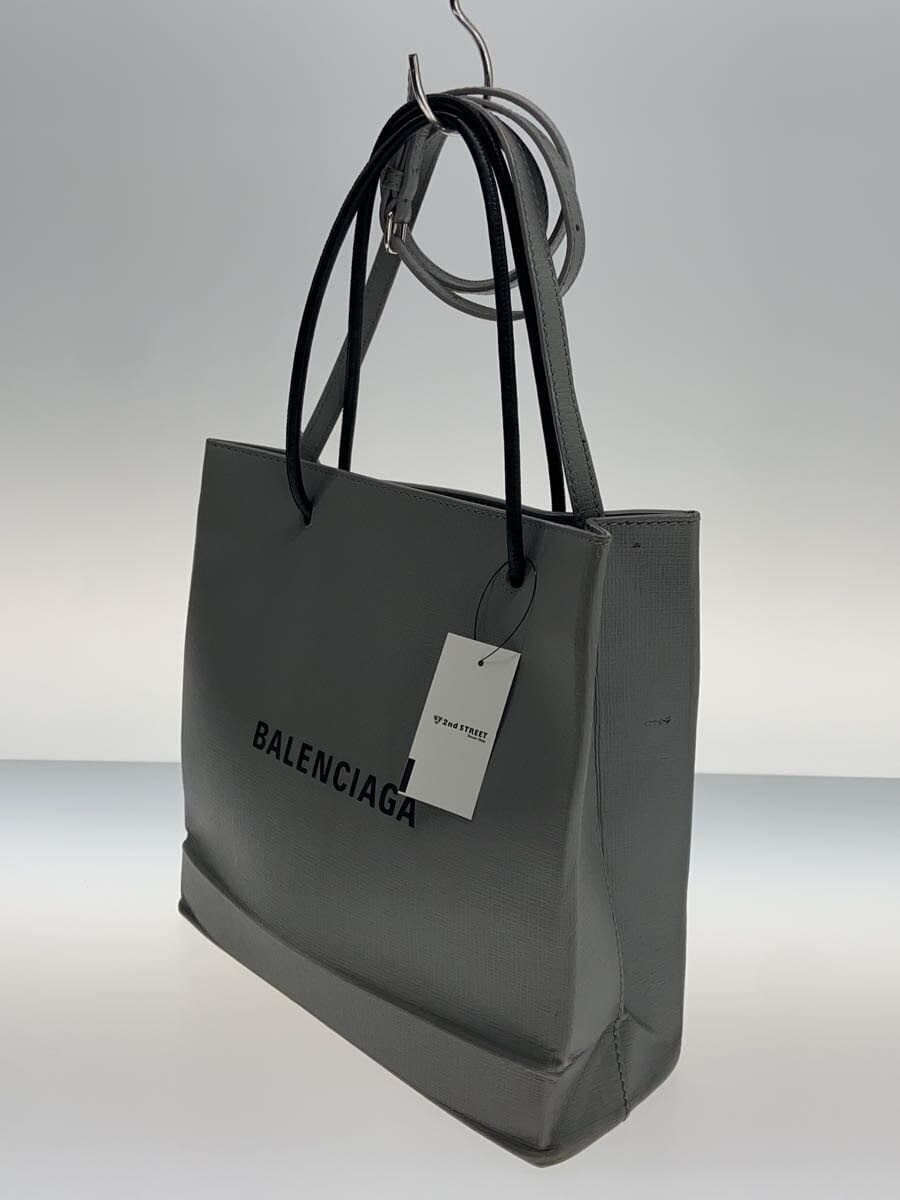 BALENCIAGA Shoulder Bag PVC GRY Solid 5688131160W002123 2